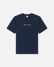 Script Tee - Navy