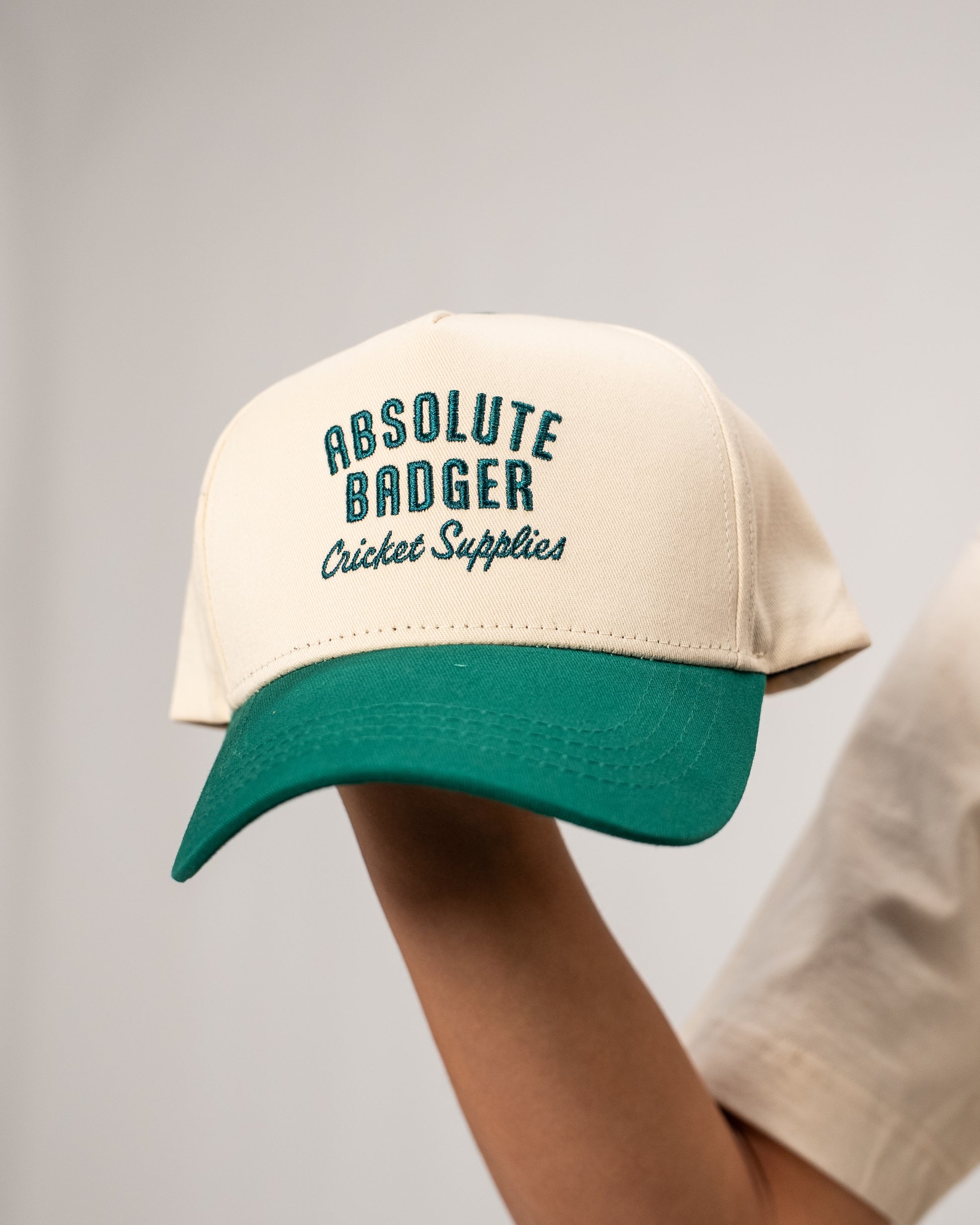 Cricket Supplies Cap - Cream & Green