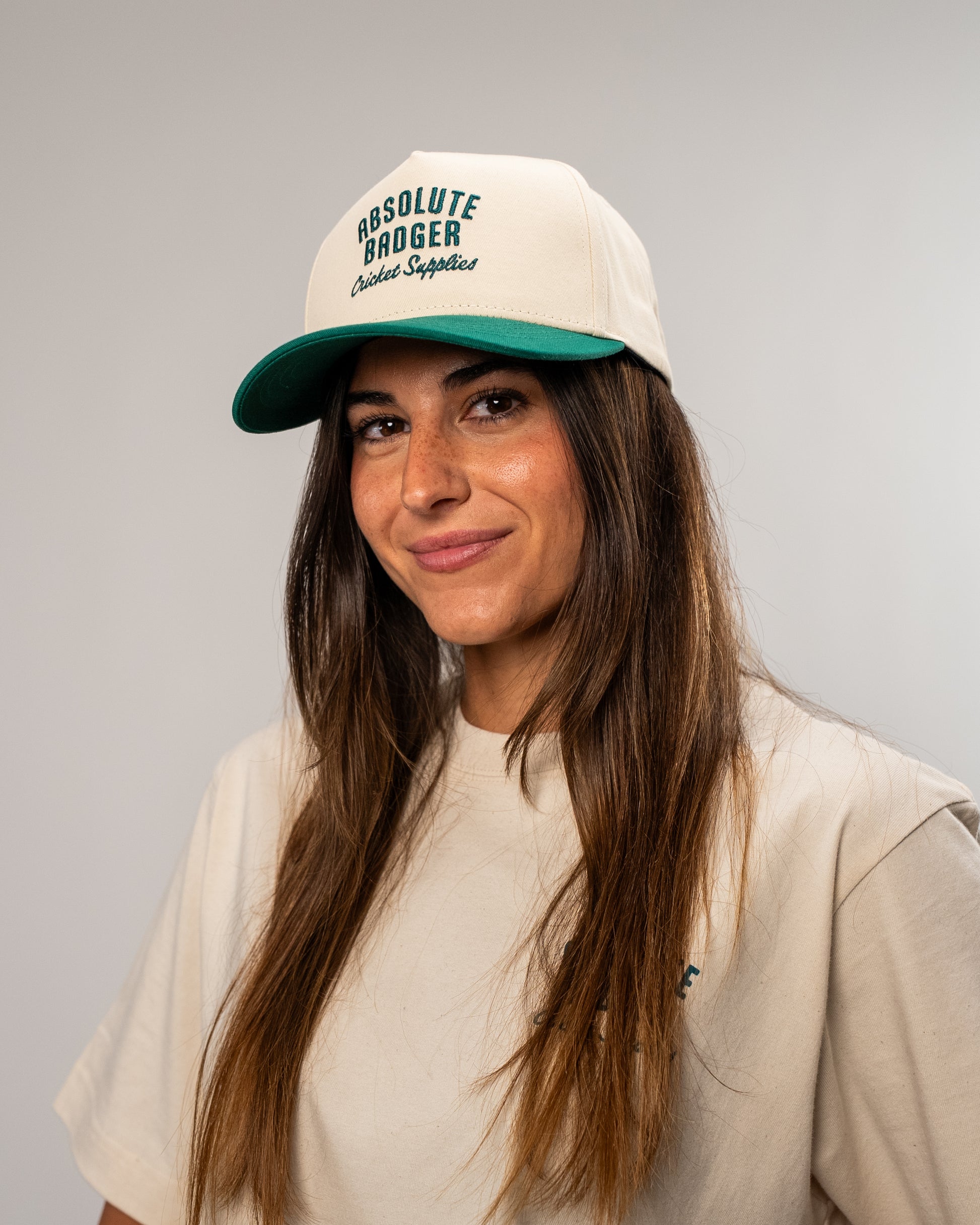 Cricket Supplies Cap - Cream & Green