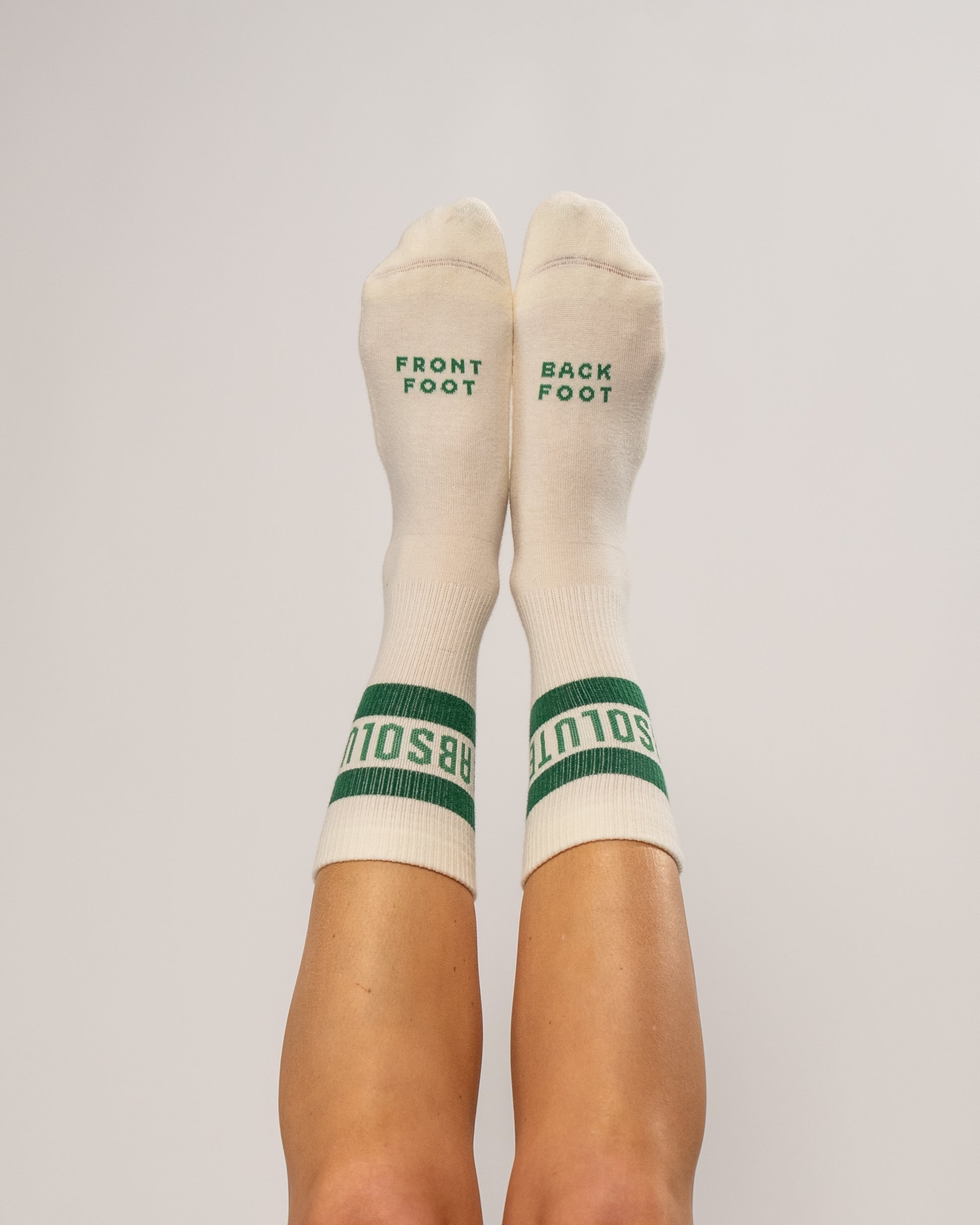 Front Foot, Back Foot Socks - White