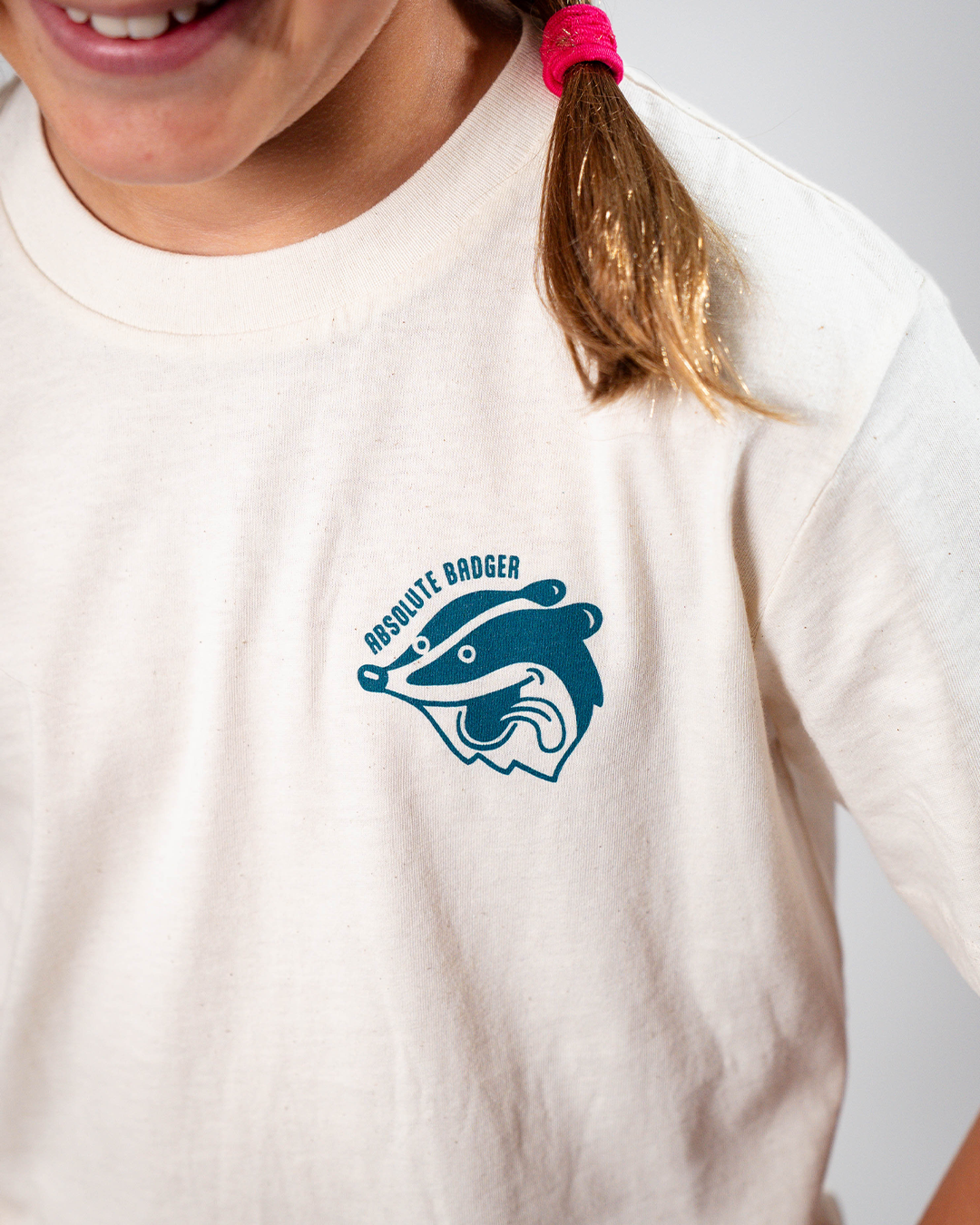 Junior Badger Tee - Cream