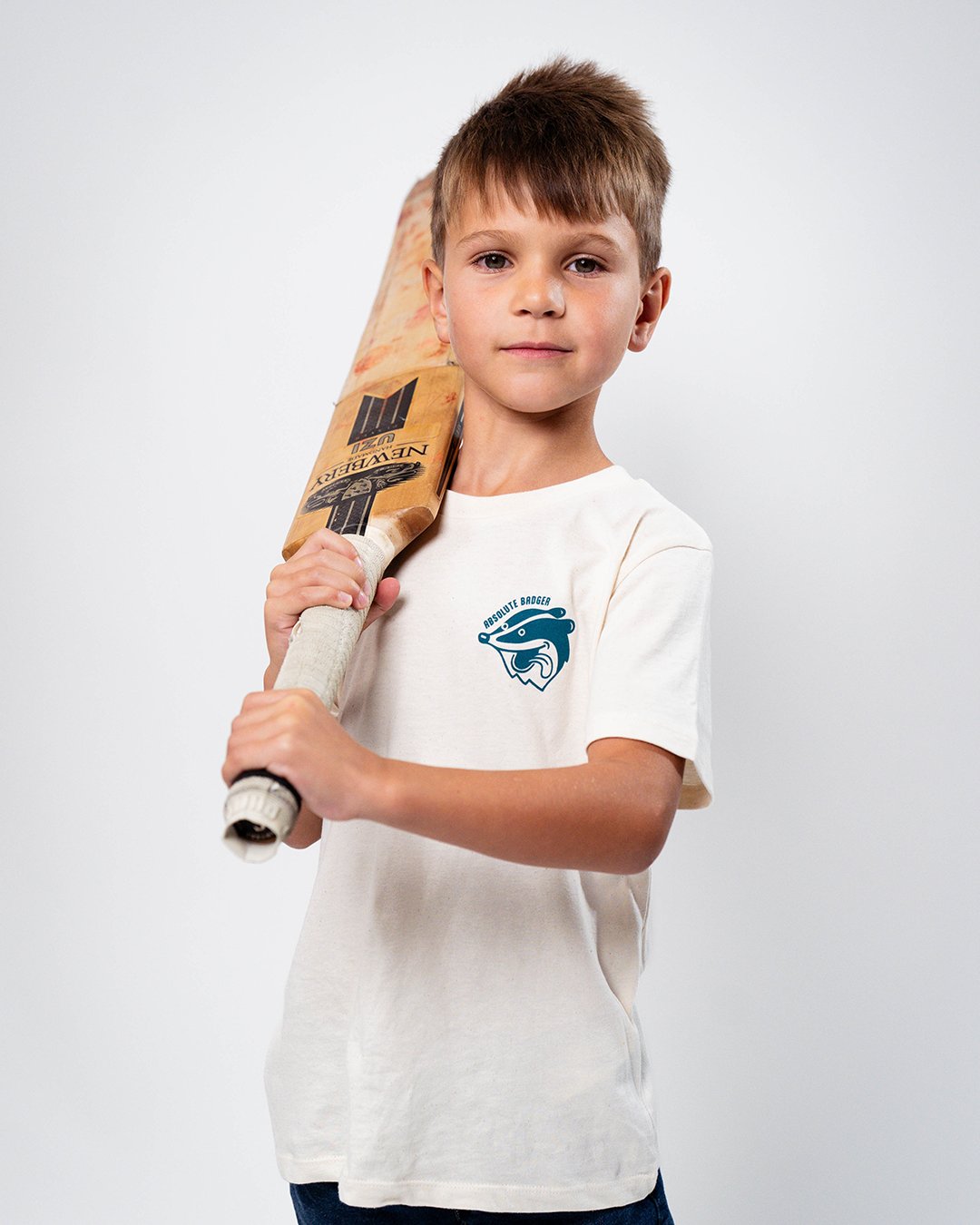 Junior Badger Tee - Cream